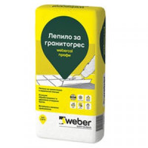 Лепило за гранитогрес weber.col Профи - F601 , 25 кг.