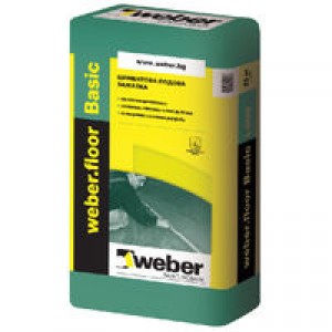 Циментова замазка Weber.floor Basic L300 , 25 кг.
