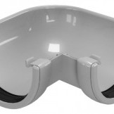 CLASSIC 120 PVC - Бежов , Бял , Керемиден , Бордо , Кафяв , Сив , Черен Ъгъл за улук 90°