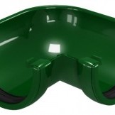 CLASSIC 120 PVC - Зелен Ъгъл за улук 90°