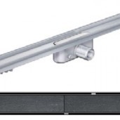  Душ-канал с хоризонтални фланци и решетка от неръждаема стомана Tile , 585 мм.