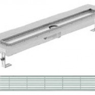  Shower drain with horizontal flanges and stainless steel grid Linear , 90 cm.
