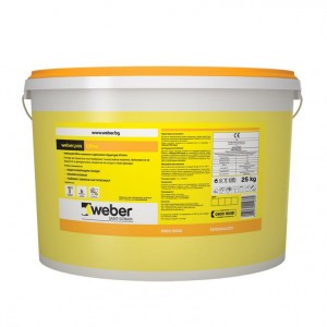 Полимерна мазилка weber.pas Clima , драскана, 1,5 мм. (R960) , 25 кг.