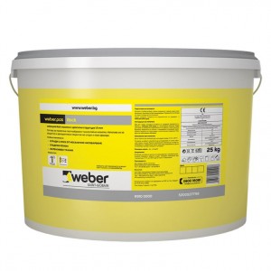 Пастообразна тънкослойна мазилка weber.pas Rock (R910) , Драскана , 1,5 мм. , 25 кг.