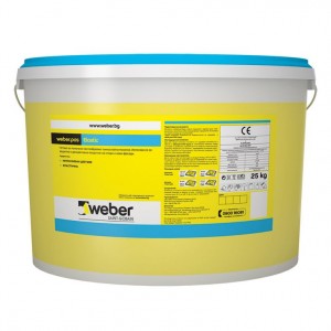 Пастообразна тънкослойна мазилка weber.pas Elastic C955 , драскана 1,5 мм. , 25 кг.