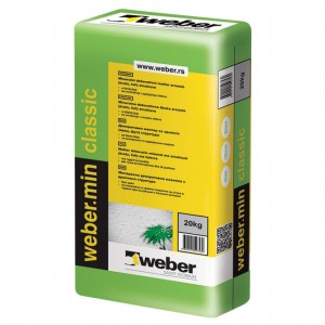 Суха минерална мазилка weber.min Класик
