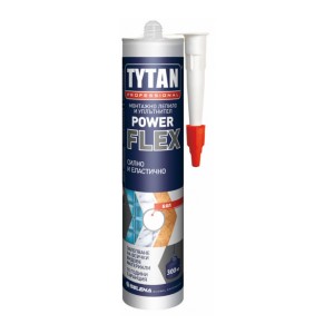 Прозрачно монтажно лепило TYTAN PROFESSIONAL POWER FLEX , 290 мл.