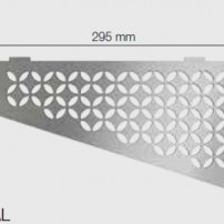 Полици за баня SHELF-E-S3 FLORAL , текстуриран алуминий