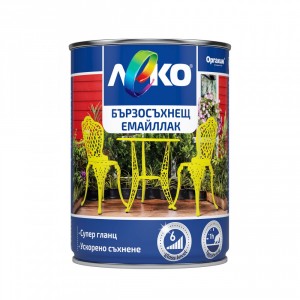 Leko Quick-drying enamel , white RAL 9010, 650 ml.