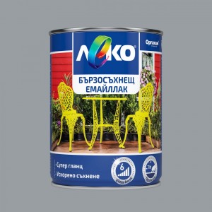 Leko Quick-drying enamel , light gray RAL 7040 , 650 ml.