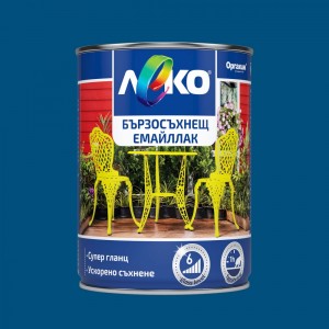 Leko Quick-drying enamel , blue RAL 5010 , 650 ml.