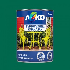 Leko Quick-drying enamel , green RAL 6016 , 650 ml.