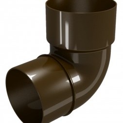 Отводнителна система CLASSIC 120 PVC Дъга 87.5° Ø80 , Кафяв