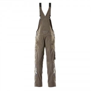 Overalls with elastic inserts and knee pockets dark anthracite , dimensions 76С46 - 90С62