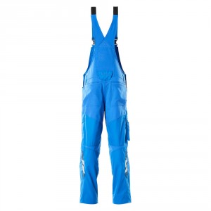 Overalls with elastic inserts and knee pockets azure blue , dimensions 76С46 - 90С62