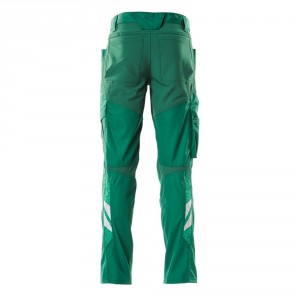 Pants with elastic inserts and knee pockets green , dimensions 76С46 - 90С62