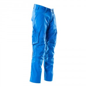 Панталон с еластични вложки и  джобове за наколенки морско син , размери 76С46 - 90С62