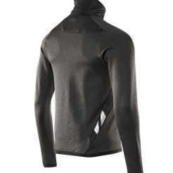 Fleece top with zipper anthracite / black , dimensions XS-5XL