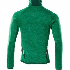 Fleece top with zipper grass green / green , dimensions XS-5XL