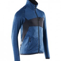 Fleece top with zipper navy blue / dark blue , dimensions XS-5XL