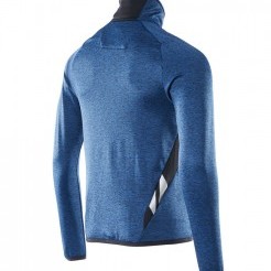 Fleece top with zipper navy blue / dark blue , dimensions XS-5XL