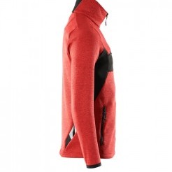 Leotard top with zipper red / black, dimensions XS-4XL