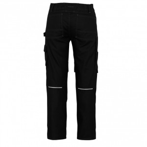 Панталон с джобове за наколенки черен , размери 76С46 - 90С62