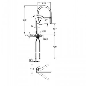 Single-lever mixer tap Essence New , standing