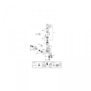 Single lever shower / bath mixer Eurosmart Cosmopolitan 32831000