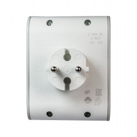 Plug adapter Legrand 49400 , 4 side sockets, flat , white/gray