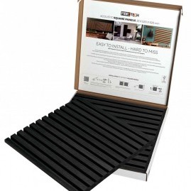 Acoustic panel BASIC 22 x 520 x 520 mm, 2 pcs , black oak