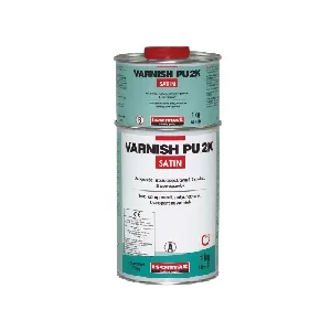 Colorless two-component polyurethane varnish Varnhish PU 2K Saten , 1 кг