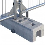  Concrete block for mobile fences