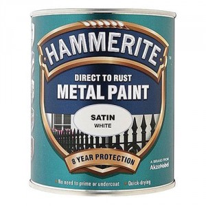Боя за метал HAMMERITE , бял сатен , 0.750 мл.
