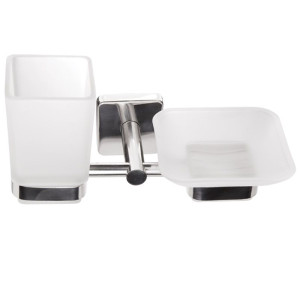 Cup holder and soap dish QUATTRO