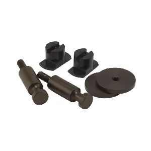  FibroTech Point holders Brown steel, RAL 8025 , 2 pcs.