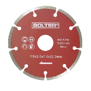 Диамантен диск за строителни материали BOLTER , 115 мм.