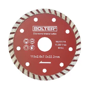 Диамантен диск за строителни материали TURBO BOLTER , 125 мм.