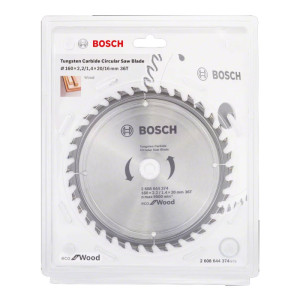 Диск за циркуляр Bosch 2608644374 , ECO WOOD , 160x2.2/1.4x20 , 36T