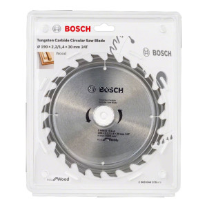 Circular saw blade Bosch 2608644376 , ECO WOOD , 190x2.2/1.4x30 , 24T