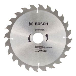 Circular saw blade Bosch 2608644376 , ECO WOOD , 190x2.2/1.4x30 , 24T