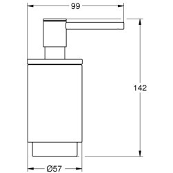 Dispenser for liquid soap Grohe Selection 41028AL0