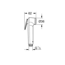 Shower head set with arm New Tempesta-F 30