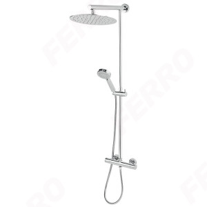 Shower system Trevi with hand shower and thermostatic mixer