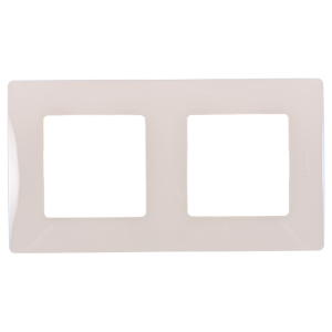 Double frame Legrand NILOE 665012 , cream