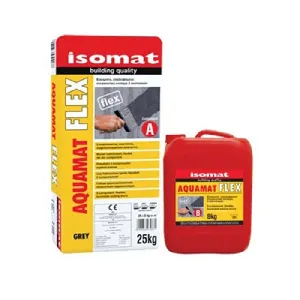 Двукомпонентна флексова циментова хидроизолация AQUAMAT-FLEX , 33 кг