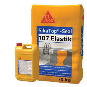Двукомпонентна хидроизолация SikaTop® Seal-107 Elastic , 30 кг. (А+В)