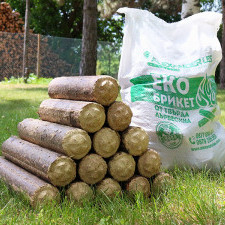  Eco briquettes made of wood , 20 kg.