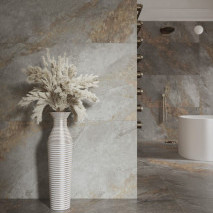 Гранитогрес Auric Light Grey rect , 1197x597x8 мм.