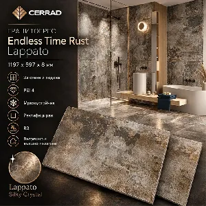 Гранитогрес Endless Time Rust Lappato , 1197x597x8 мм.